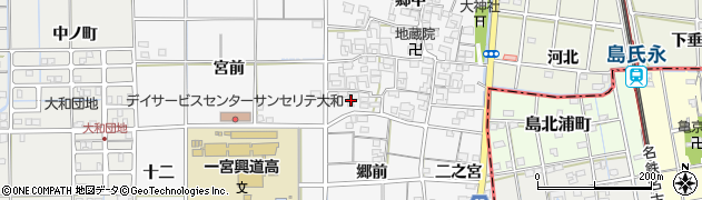 愛知県一宮市大和町於保郷中2349周辺の地図