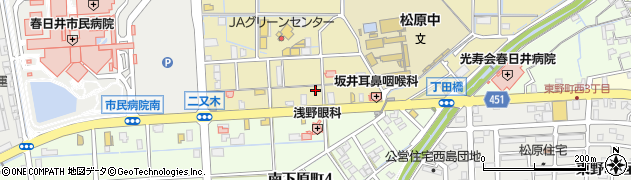 松屋 春日井南下原町店周辺の地図