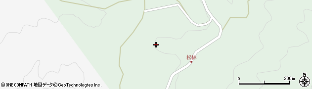 岐阜県恵那市串原松林周辺の地図