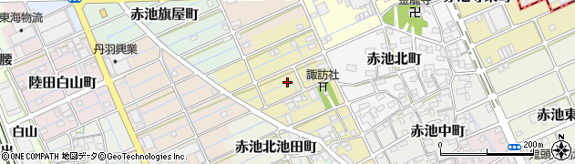 愛知県稲沢市赤池宮西町周辺の地図
