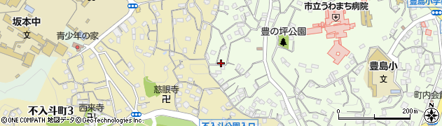 神奈川県横須賀市上町4丁目周辺の地図