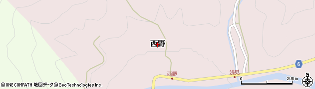 鳥取県智頭町（八頭郡）西野周辺の地図
