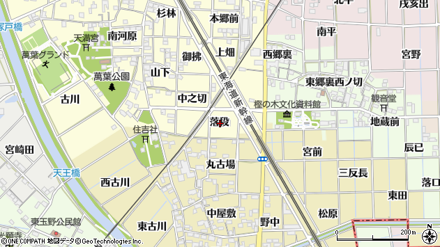 〒491-0375 愛知県一宮市萩原町戸苅の地図