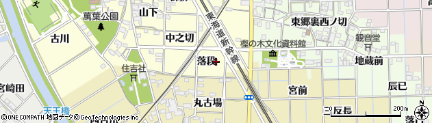 愛知県一宮市萩原町戸苅落段122周辺の地図