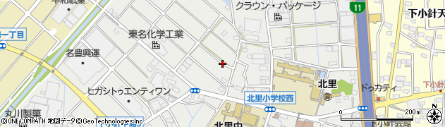 愛知県小牧市下小針中島周辺の地図