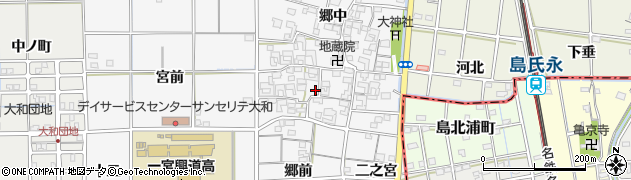 愛知県一宮市大和町於保郷中2337周辺の地図