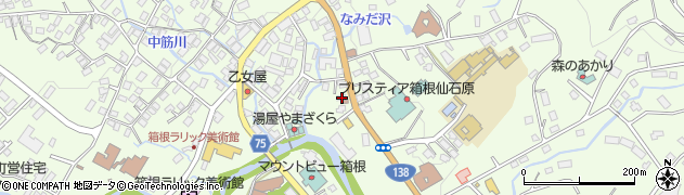 神奈川県足柄下郡箱根町仙石原17周辺の地図