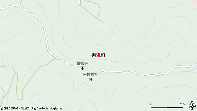 〒522-0017 滋賀県彦根市男鬼町の地図