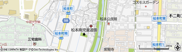 愛知県春日井市松本町667周辺の地図