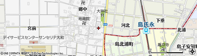 愛知県一宮市大和町於保郷中2404周辺の地図