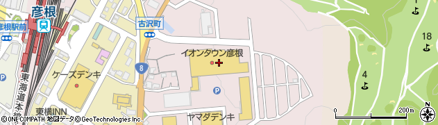 ワンラブイオンタウン彦根店周辺の地図