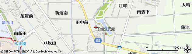 愛知県一宮市明地（下端）周辺の地図