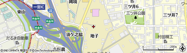 愛知県一宮市丹陽町九日市場（地子）周辺の地図