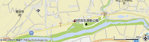 京都府京丹波町（船井郡）中（竹ノ上）周辺の地図