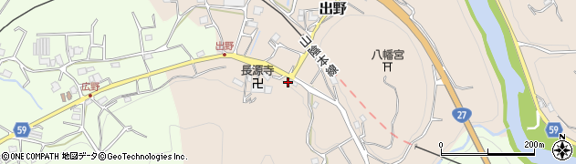 京都府京丹波町（船井郡）出野（岡ノ下）周辺の地図