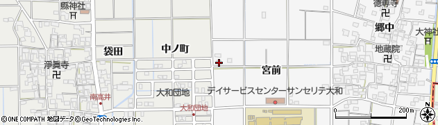 愛知県一宮市大和町於保宮前周辺の地図