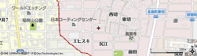 愛知県岩倉市北島町（山伏塚）周辺の地図