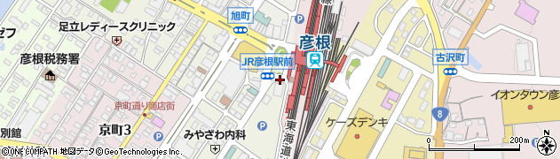 彦根駅周辺の地図