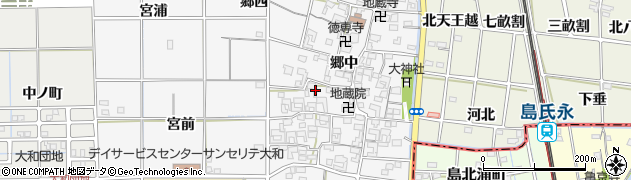 愛知県一宮市大和町於保郷中2389周辺の地図