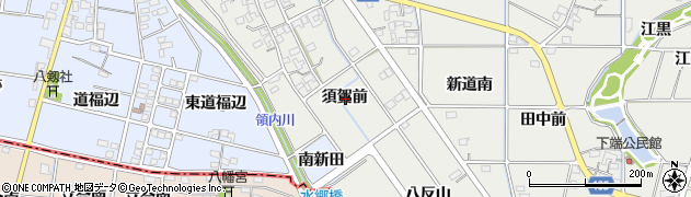 愛知県一宮市明地須賀前周辺の地図