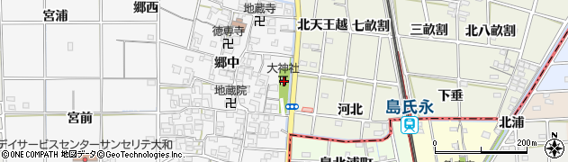 愛知県一宮市大和町於保郷中2311周辺の地図