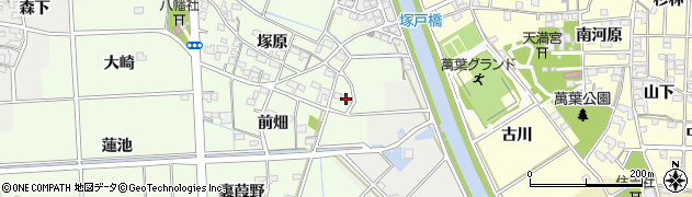愛知県一宮市玉野塚原45周辺の地図
