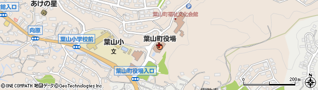神奈川県葉山町（三浦郡）周辺の地図