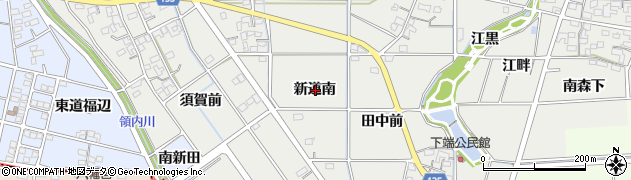 愛知県一宮市明地新道南周辺の地図