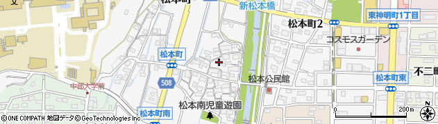 愛知県春日井市松本町655周辺の地図