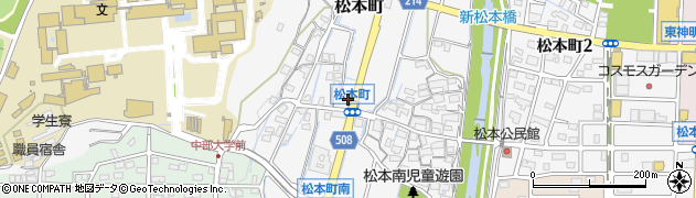 愛知県春日井市松本町563周辺の地図