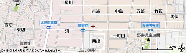 愛知県岩倉市野寄町西浦41周辺の地図