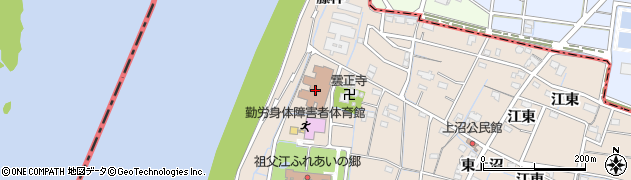 愛知県稲沢市祖父江町祖父江（寺西）周辺の地図