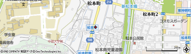 愛知県春日井市松本町16周辺の地図