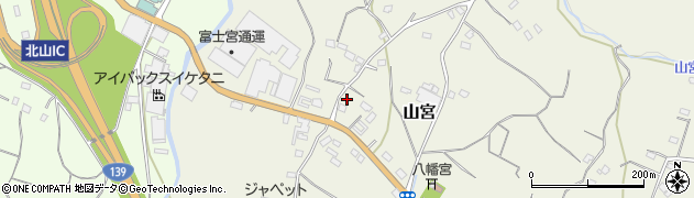 静岡県富士宮市山宮2661周辺の地図