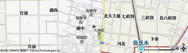愛知県一宮市大和町於保郷中2415周辺の地図