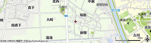 愛知県一宮市玉野塚原3598周辺の地図