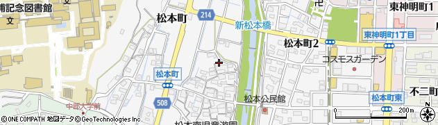 愛知県春日井市松本町642周辺の地図