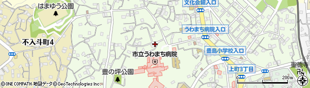 神奈川県横須賀市上町周辺の地図