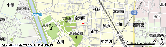 愛知県一宮市萩原町戸苅南河原600周辺の地図