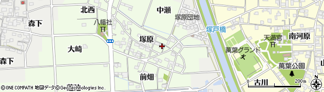 愛知県一宮市玉野塚原3607周辺の地図