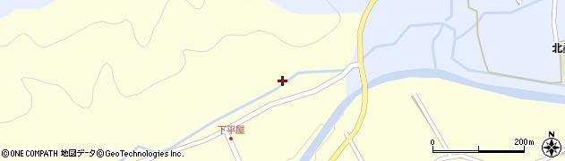 京都府南丹市美山町下平屋（堂ノ前）周辺の地図