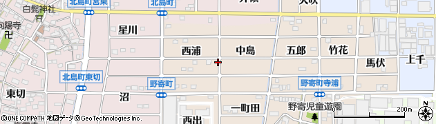 愛知県岩倉市野寄町西浦30周辺の地図