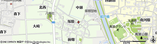 愛知県一宮市玉野塚原29周辺の地図