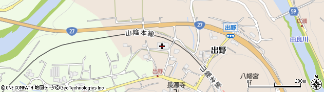京都府船井郡京丹波町出野中路周辺の地図