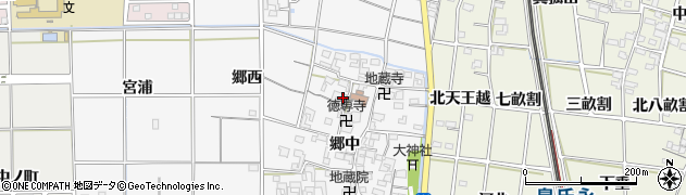 愛知県一宮市大和町於保郷中2484周辺の地図