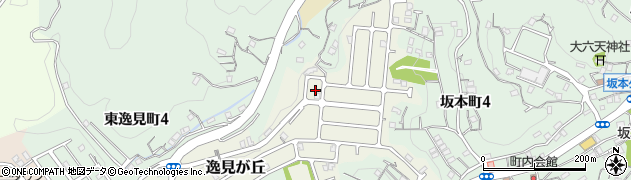 神奈川県横須賀市逸見が丘3周辺の地図