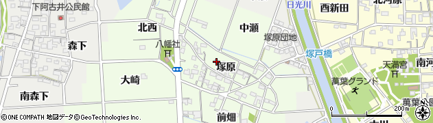 愛知県一宮市玉野塚原3566周辺の地図
