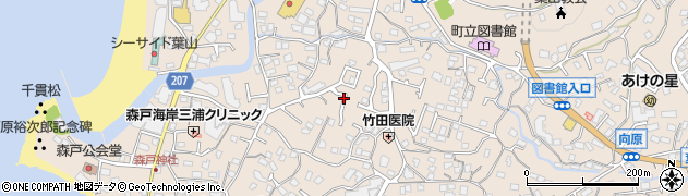 神奈川県葉山町（三浦郡）堀内周辺の地図
