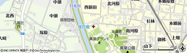 愛知県一宮市萩原町戸苅古川5周辺の地図