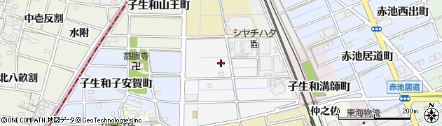 愛知県稲沢市子生和神明町周辺の地図